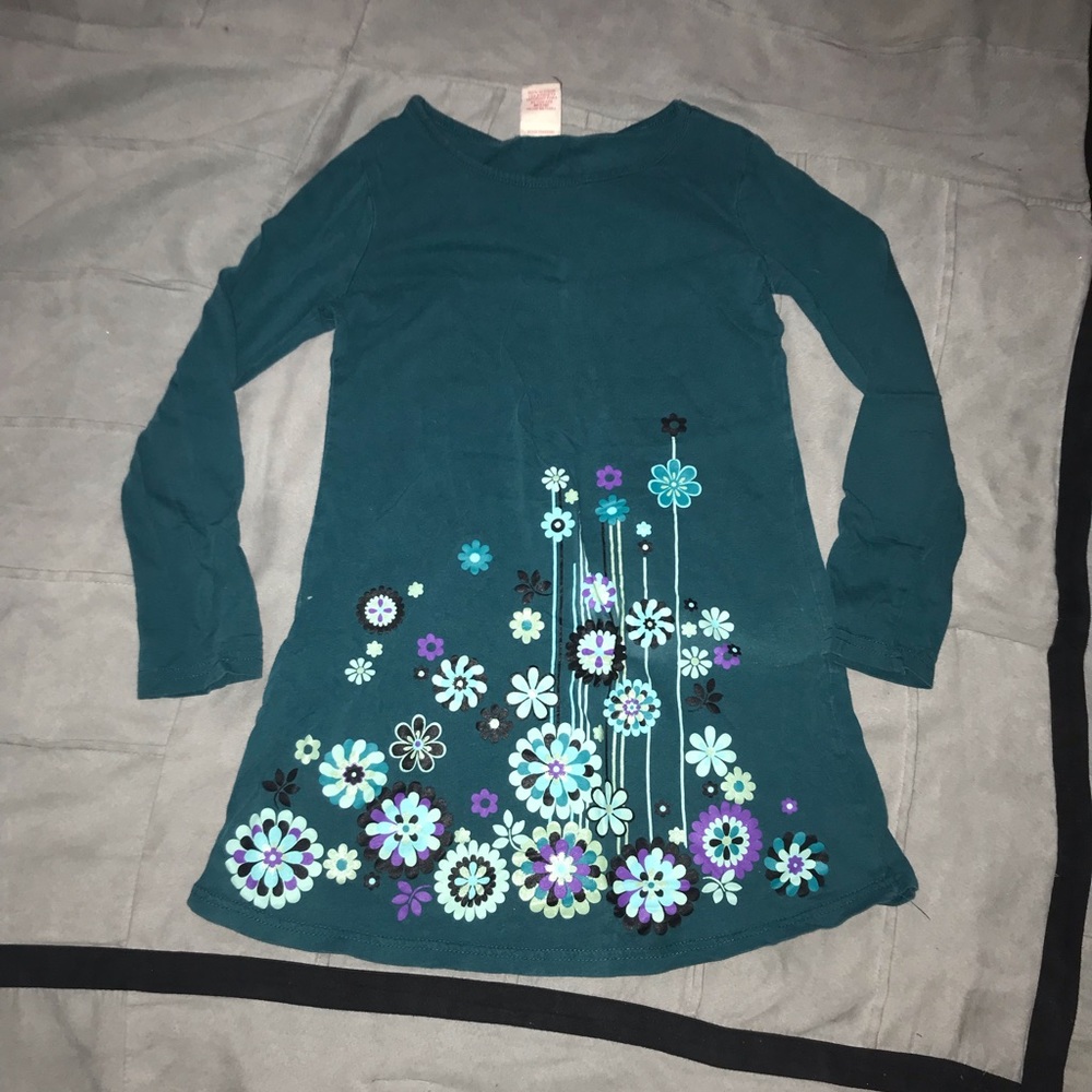 Girls long sleeve shirt floral print